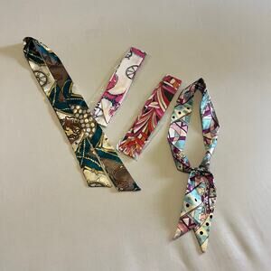 4 ribbon scarves some brand new in bag